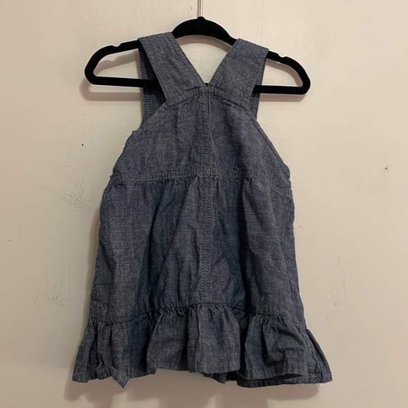 Carhartt denim chambray ruffled overall dress 12 months - Picture 4 of 5